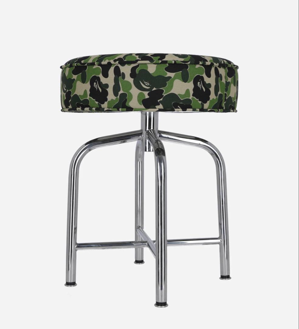 BAPE ABC CAMO CAFE STOOL ステンレス鋼 コーヒーチェア