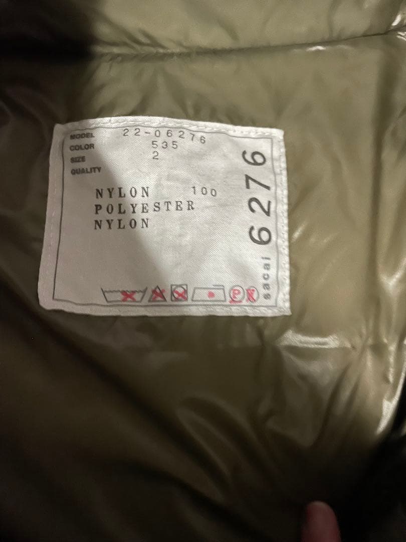 【sacai】レディースダウンジャケット