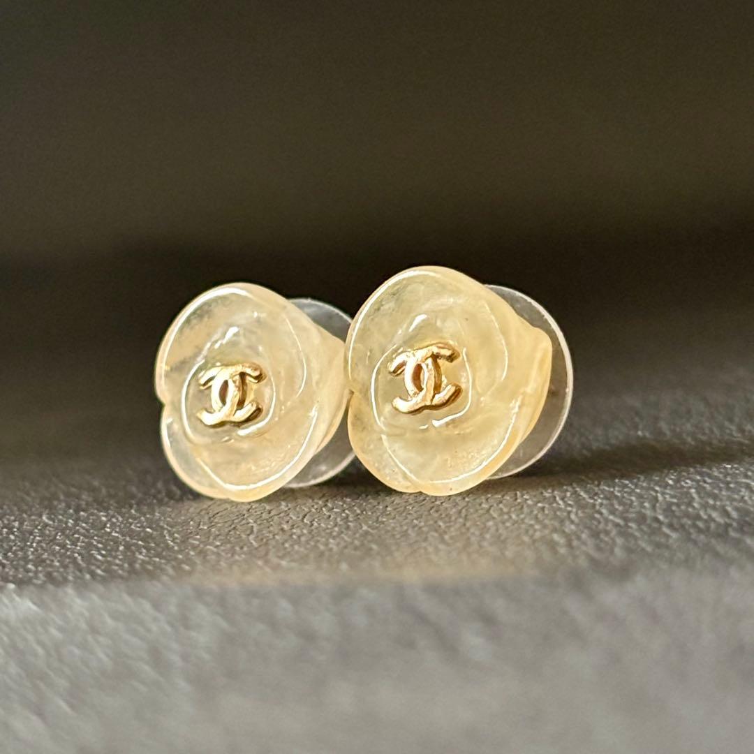【シャネル】CHANEL ピアス ココマーク カメリア フラワー