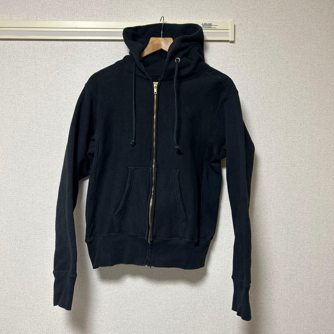 チャンピオン フルジップパーカー 復刻赤タグ アメリカ製 ブラック サイズL