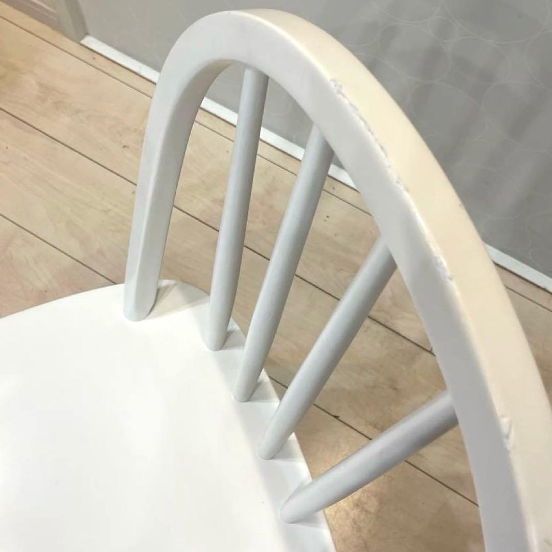 【MOMO NATURAL】 ウィンザーチェア 北欧 ダイニングチェア 椅子　白