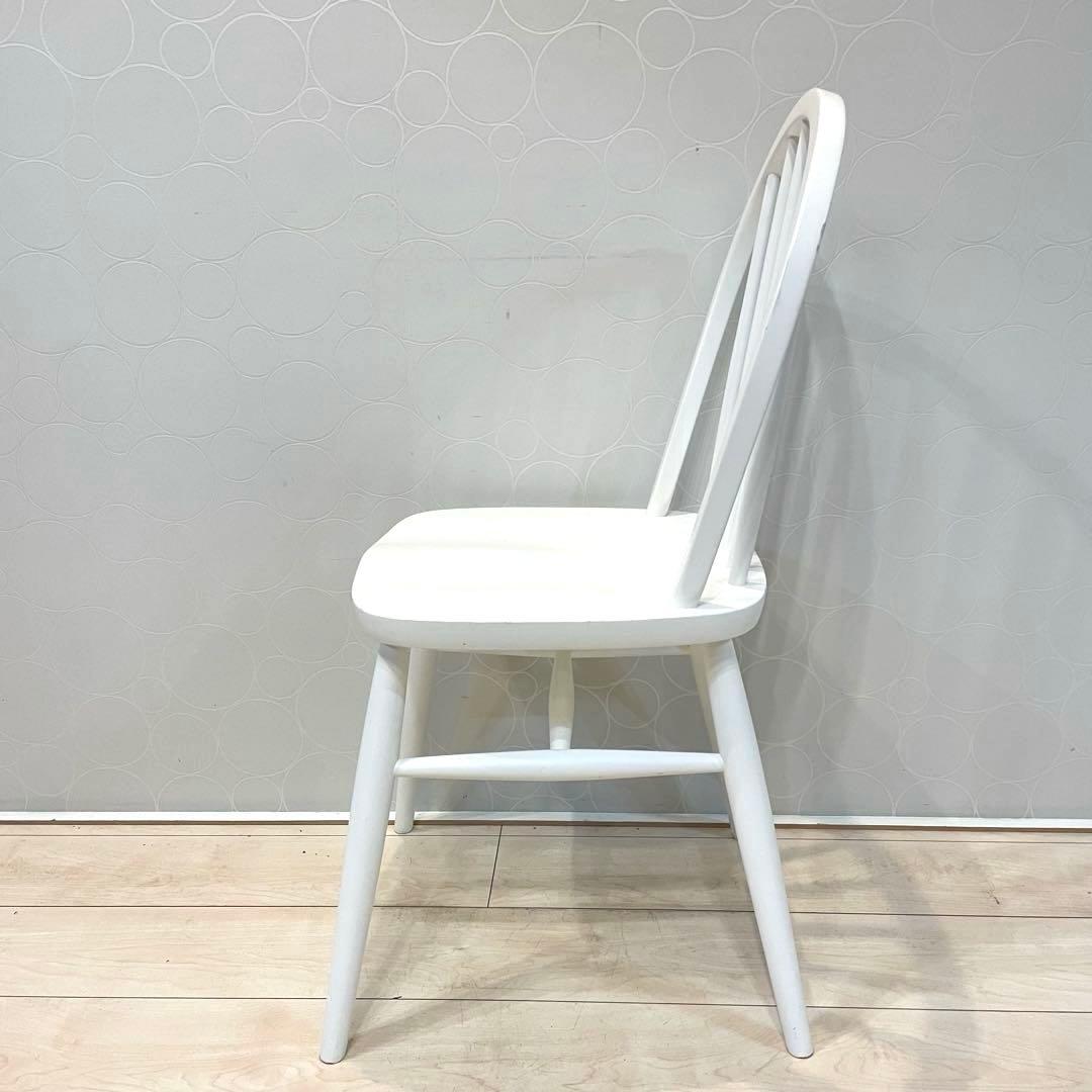 【MOMO NATURAL】 ウィンザーチェア 北欧 ダイニングチェア 椅子　白