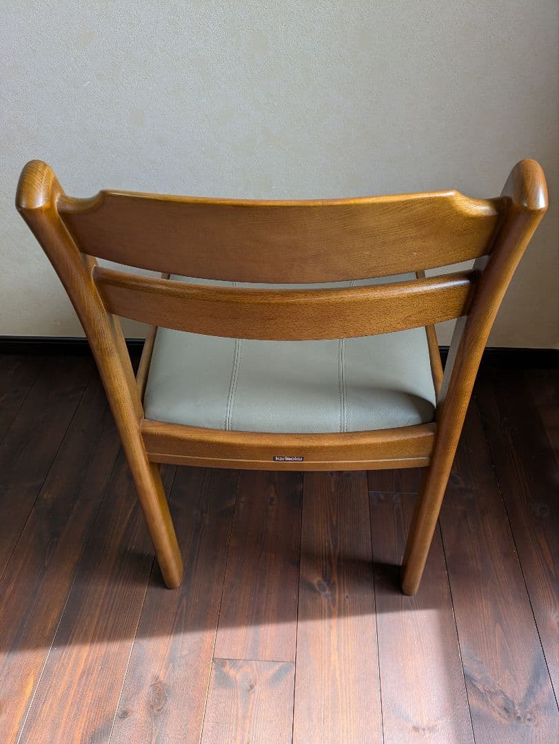 カリモク★ダイニングチェア★2脚セット★レトロモダン★送料無料　③④