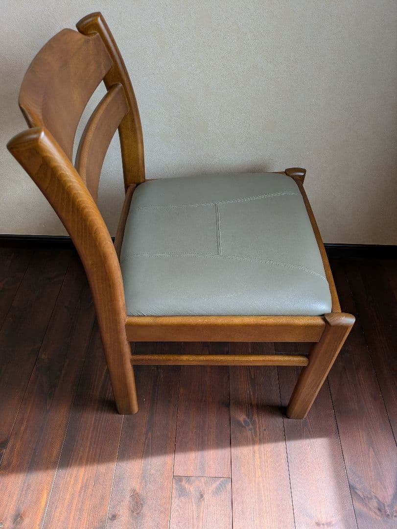 カリモク★ダイニングチェア★2脚セット★レトロモダン★送料無料　③④