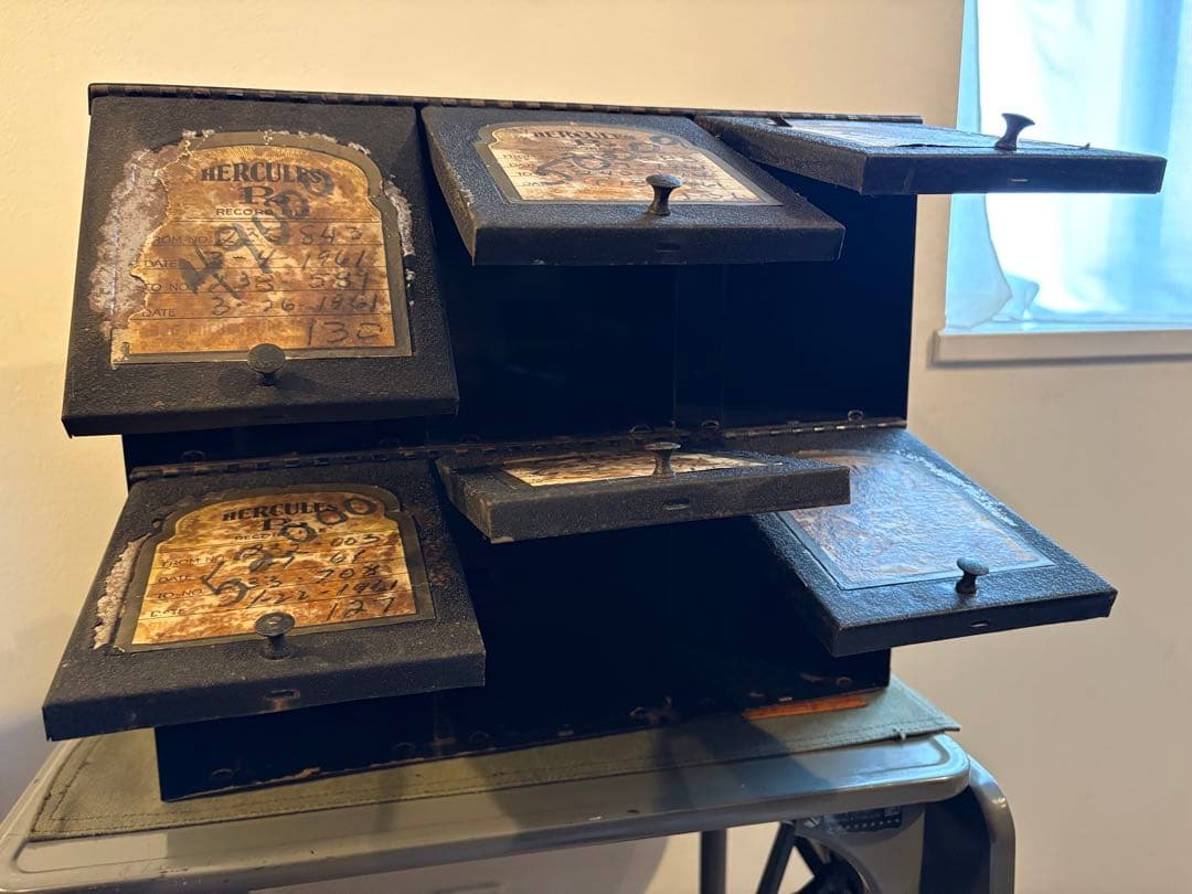 HERCULES★メディカルキャビネット★メタルラック/棚★アンティークUSA