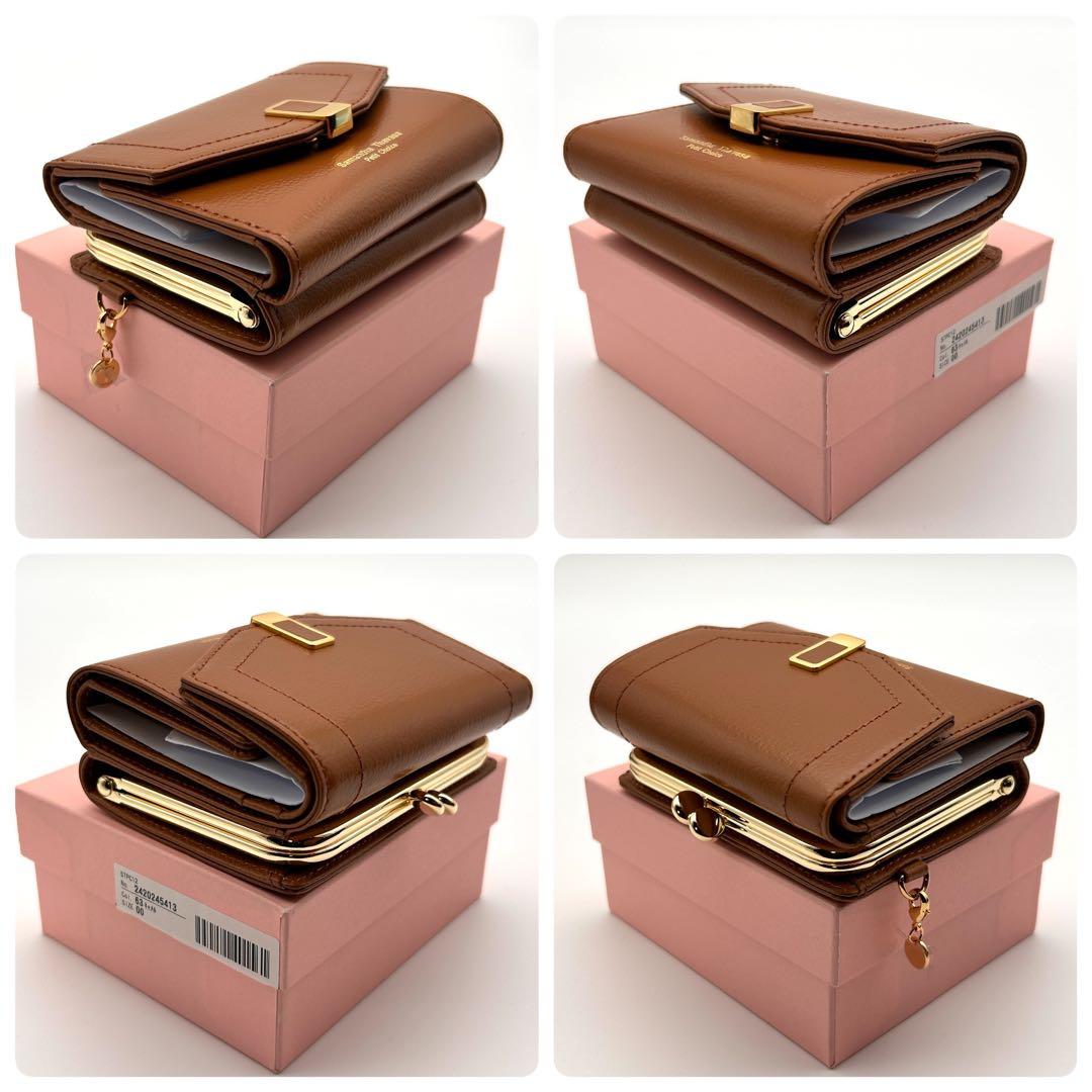 ✨極美品✨ サマンサタバサ 三つ折り財布 センターバックル 折り財布 未使用級