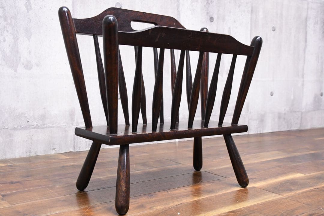 EAK25 松本民芸家具 A型 マガジンラック 水目桜/ミズメザクラ無垢材