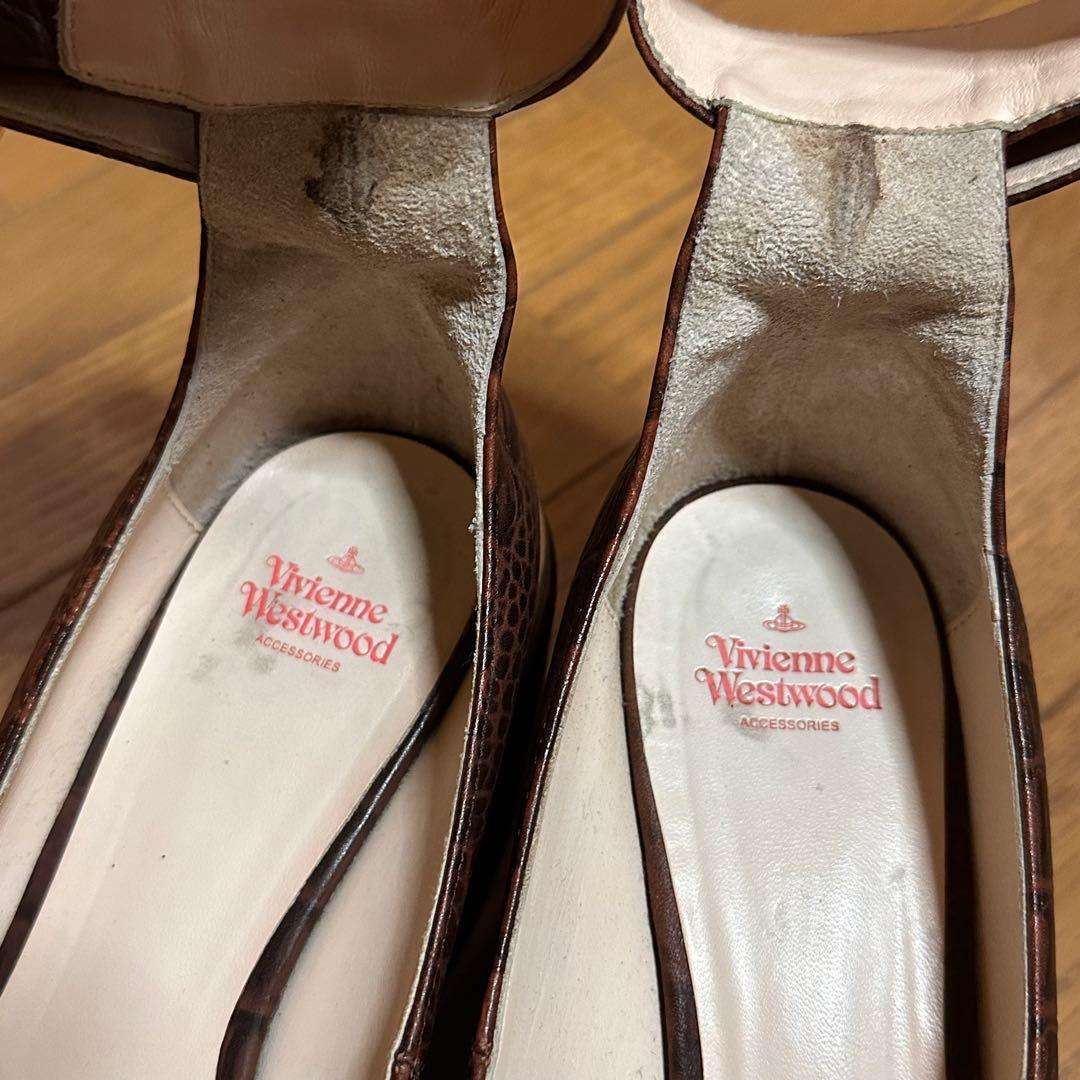 vivienne westwoodアンクルストラップ　ブラウン