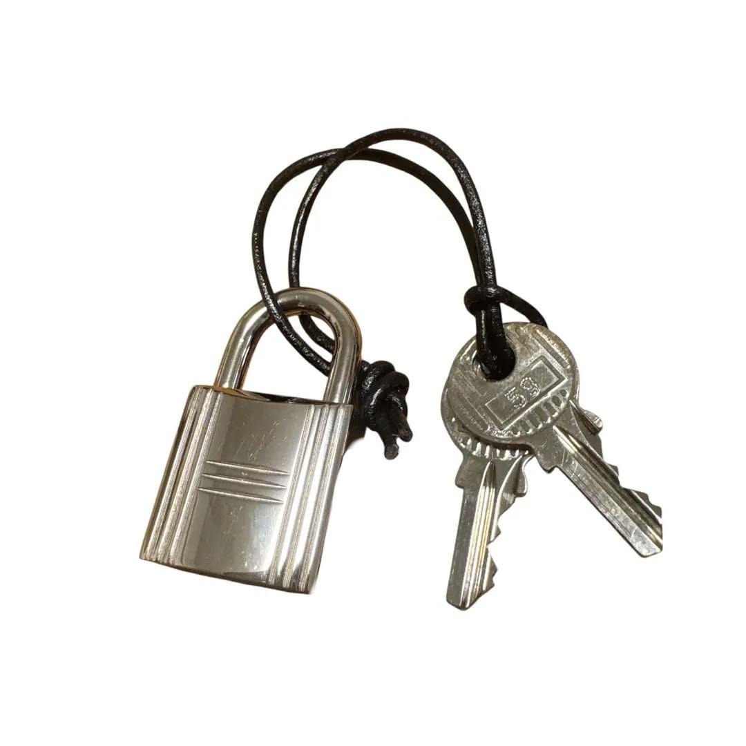 HERMES エルメス カデナ パドロック 南京錠 シルバー 59 鍵2本付き