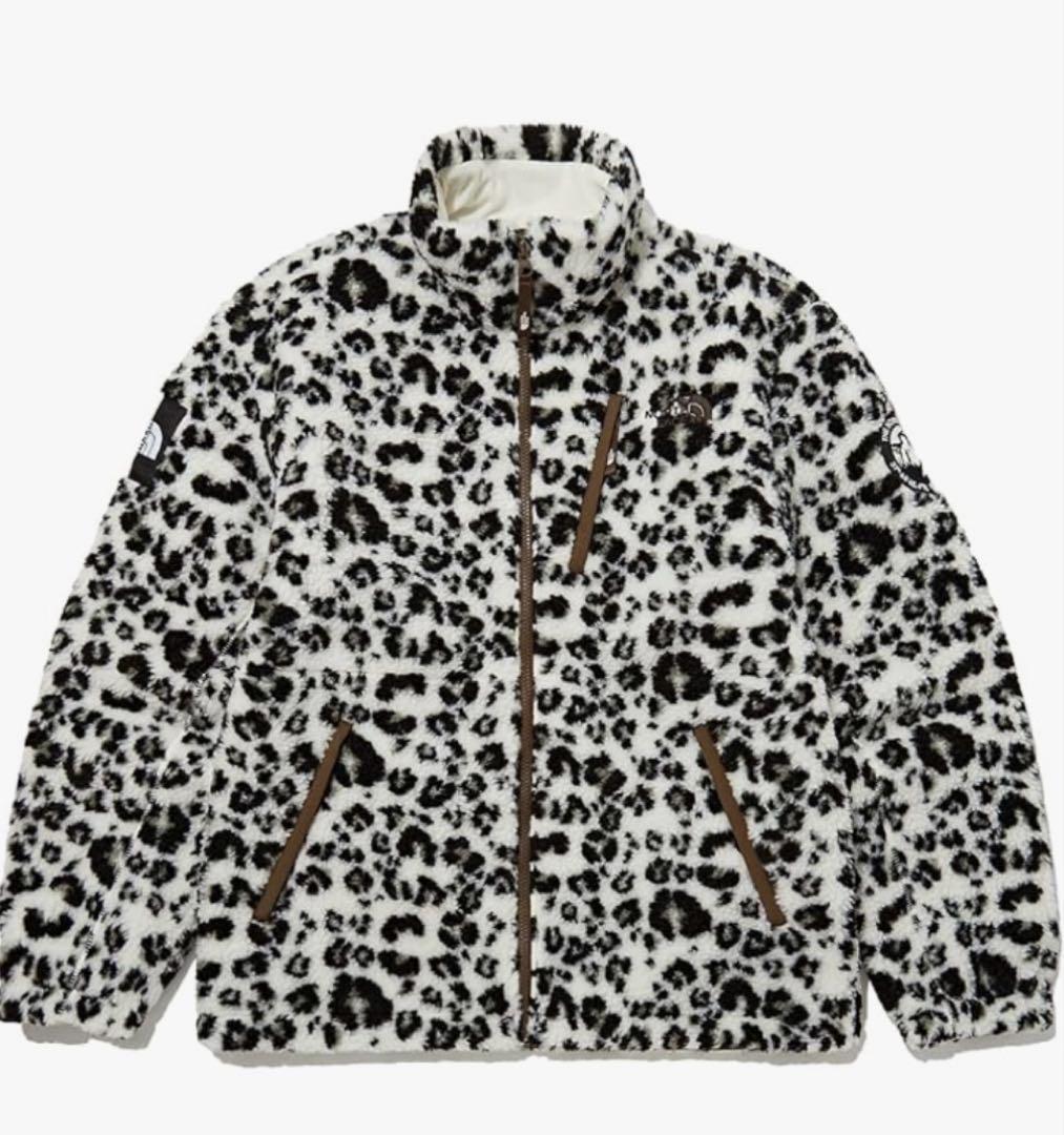 新品⭐️ノースフェイス　リモフリースジャケットレオパードクリームM韓国限定