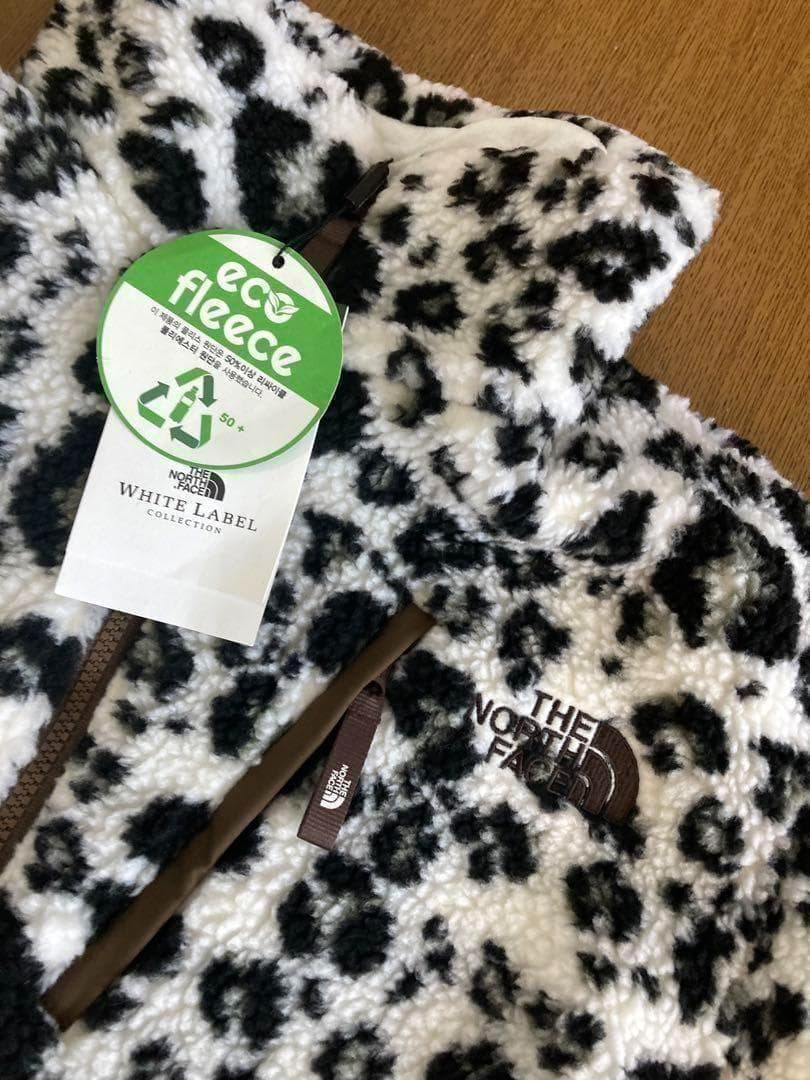 新品⭐️ノースフェイス　リモフリースジャケットレオパードクリームM韓国限定