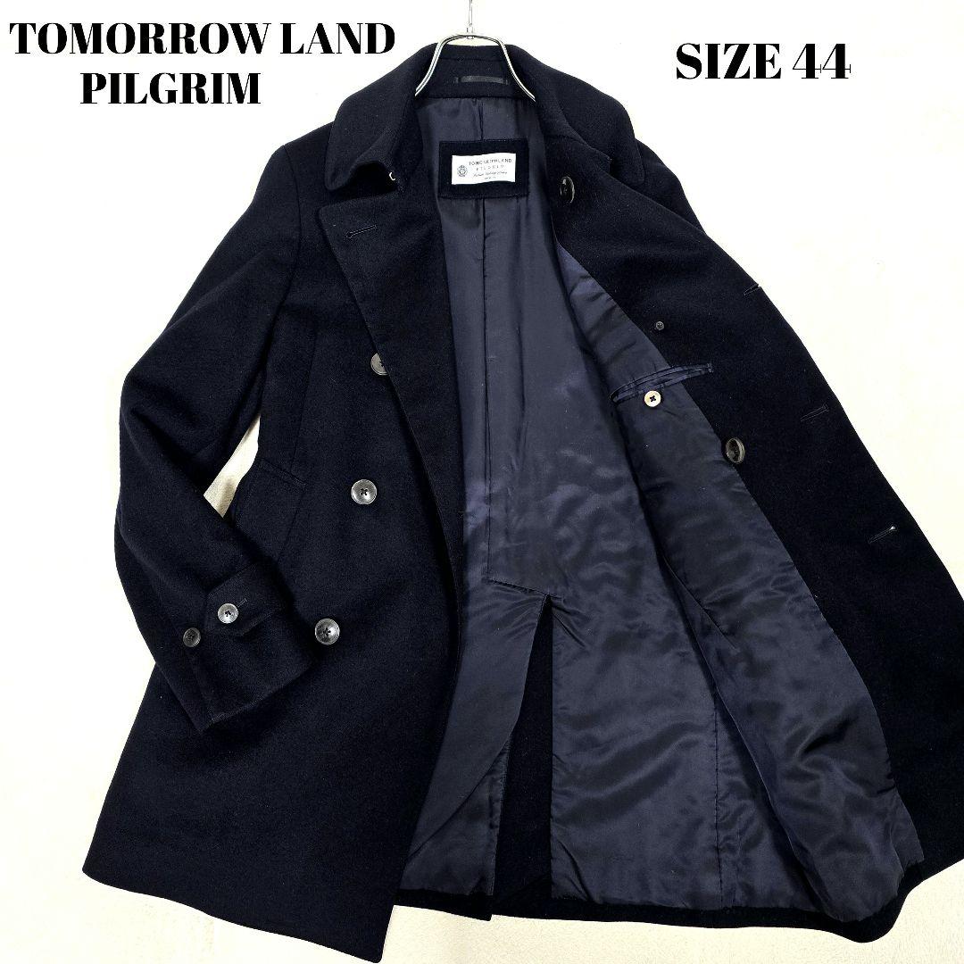 トゥモローランド ピルグリム カシミヤ チェスターコート ピーコート 濃紺 44