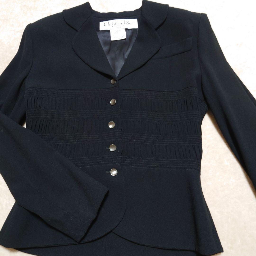 Christian Dior　美品　 黒スーツ　フランス製