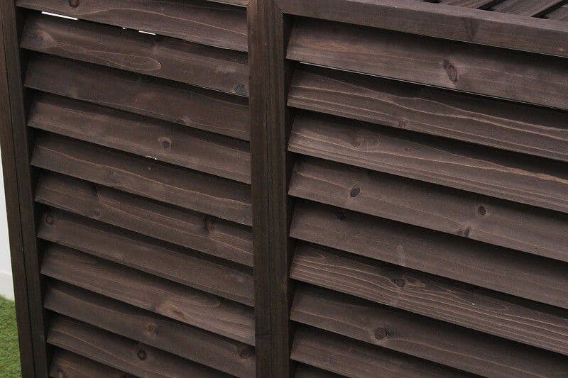 棚付き木製室外機カバー　ホワイト　フラワースタンド