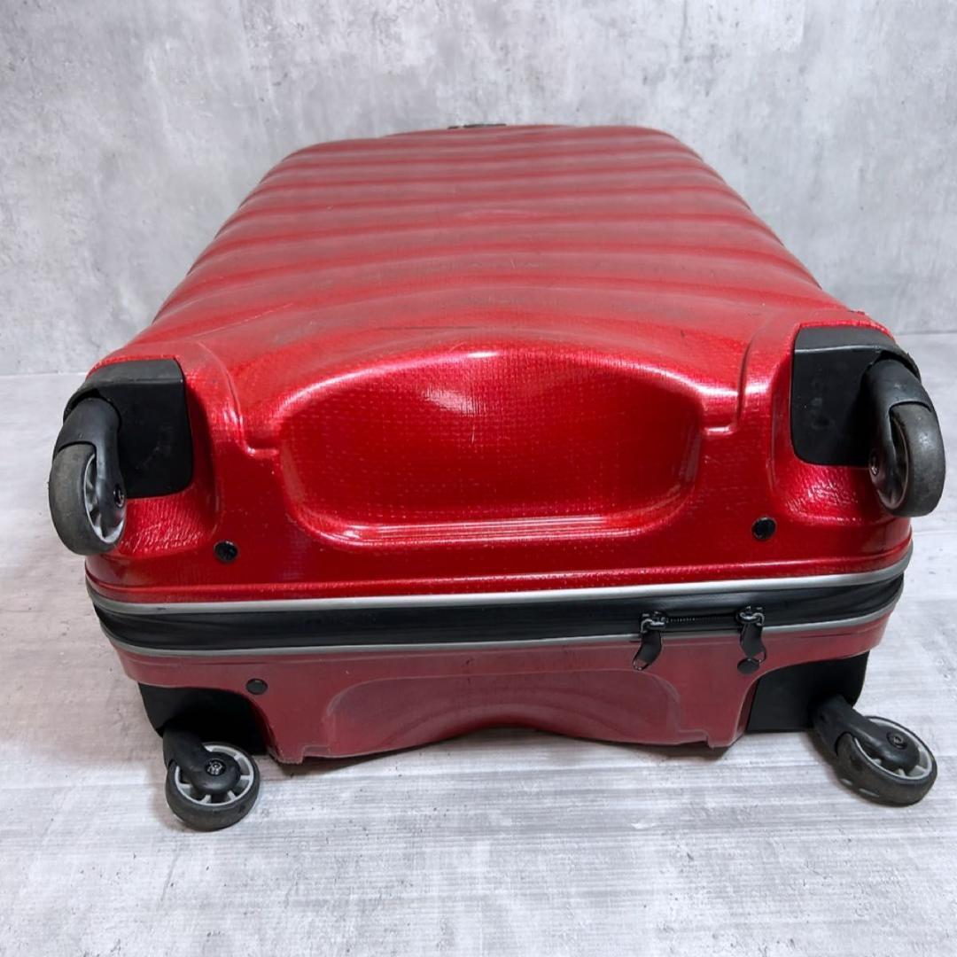 サムソナイト スーツケース　シェル　ファイヤーライト　4輪　赤　94L レッド