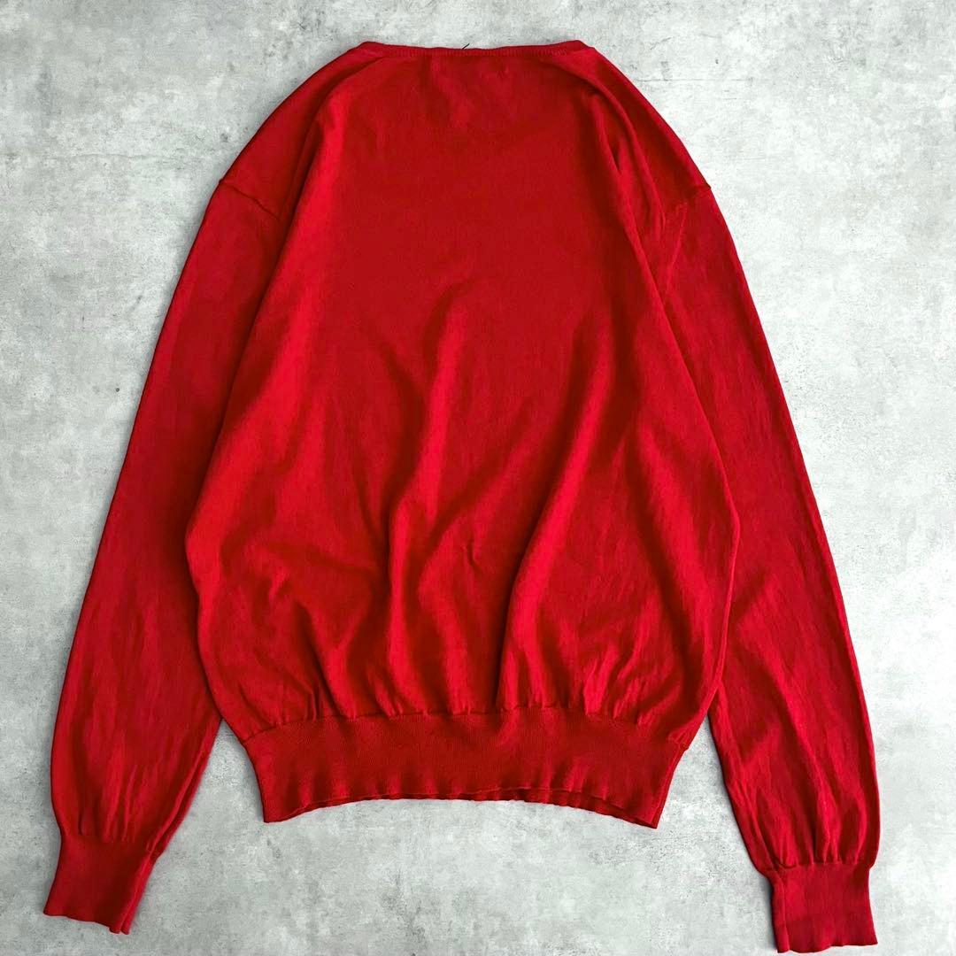 ドゥロワー 春ニット 薄手ニット セーター コットン100% レッド 赤 1