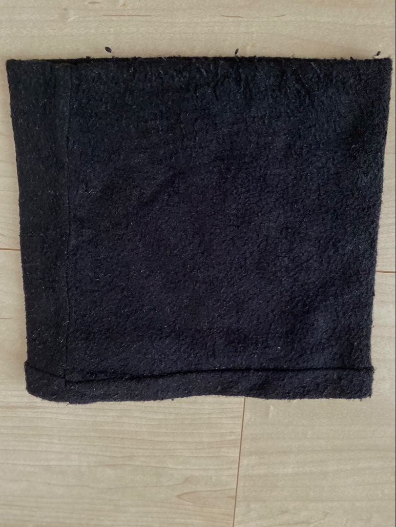 COMOLI ウール100% ブラック ネックウォーマー