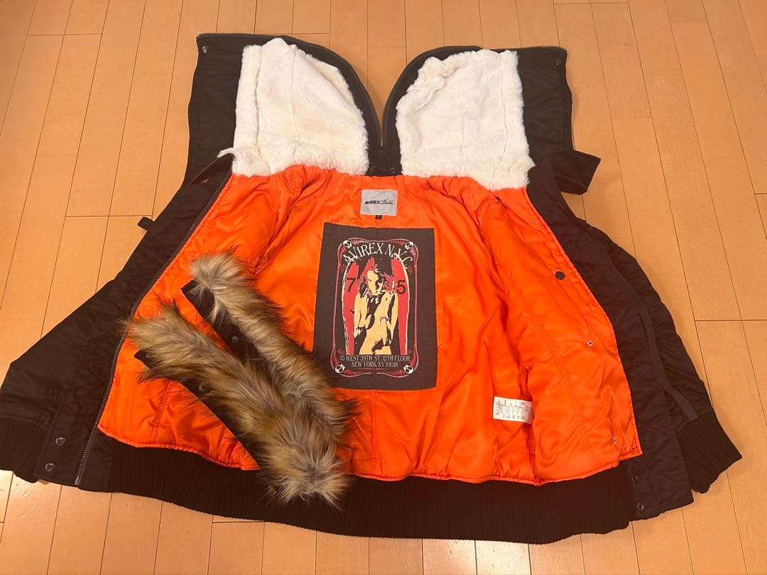 【美品】AVIREX ギャザー N-2B　フライトジャケット S