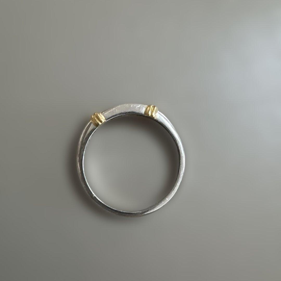 プラチナ×ゴールド×ダイヤ リング 13号