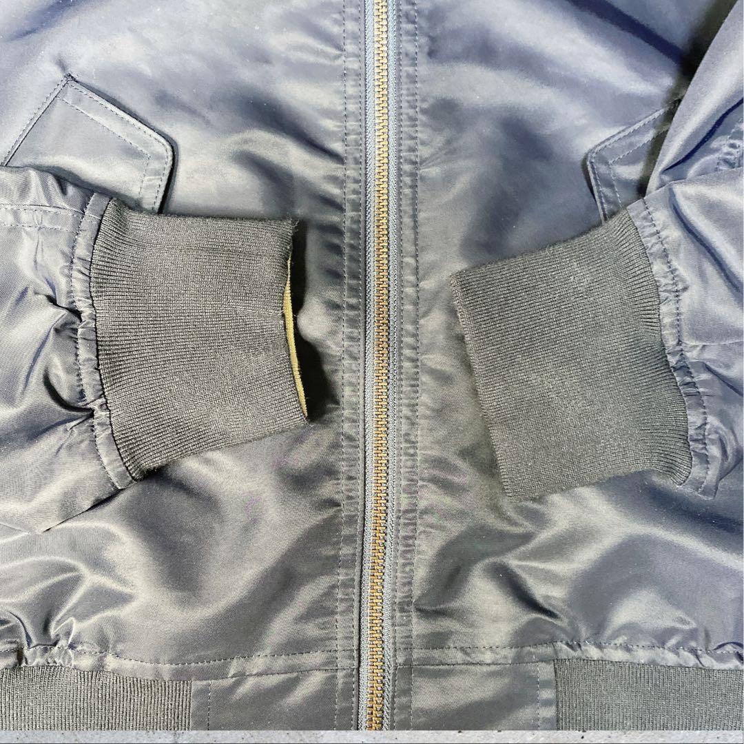 ラコステMA1フライトジャケットリバーシブルボンバージャケットネイビー/ベージュ