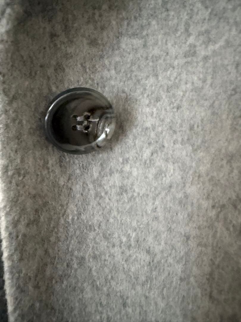 超美品theory luxe グレー チェスターコート 036 定価79000円