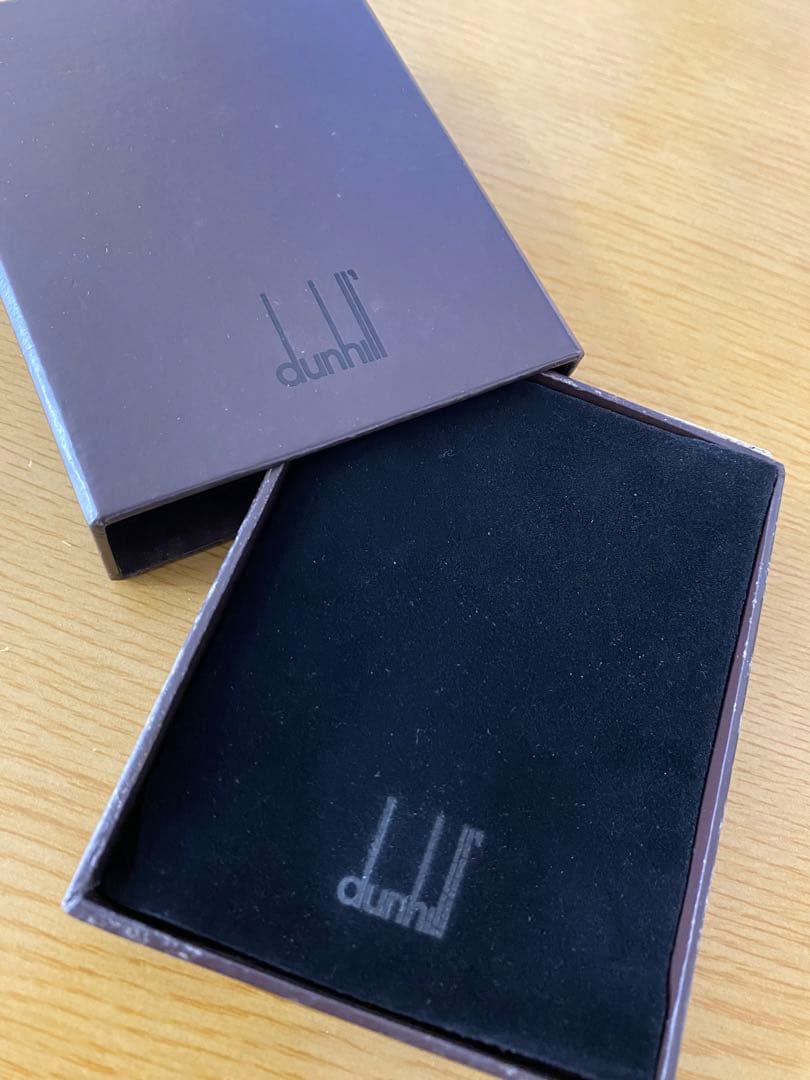 dunhill ブラック マネークリップ 専用ボックス付き