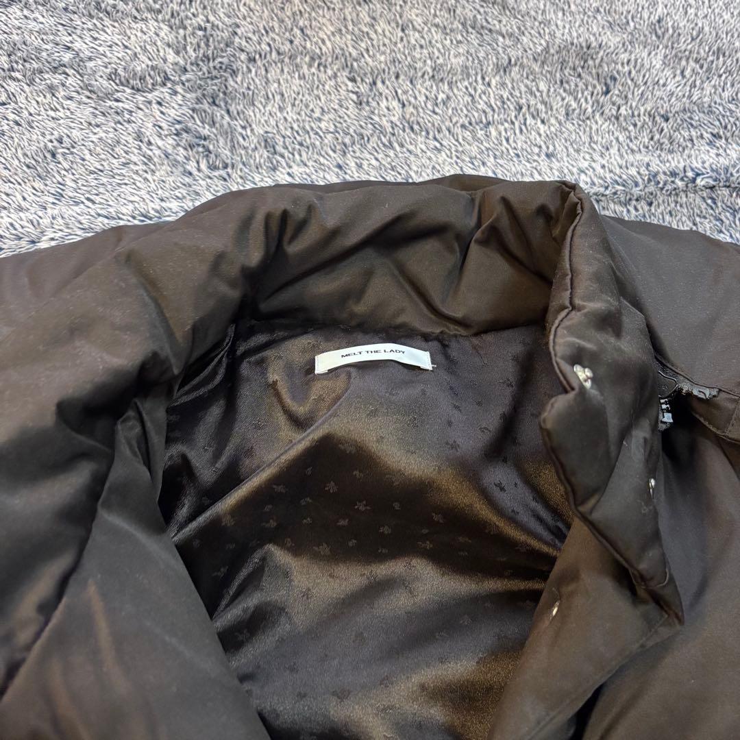 MELT THE LADY ボックスボリュームダウン ブラック　ジャケット