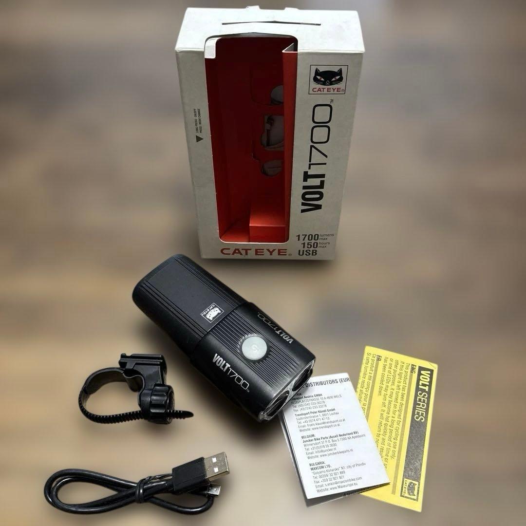 CATEYE VOLT1700 自転車ライト USB充電式