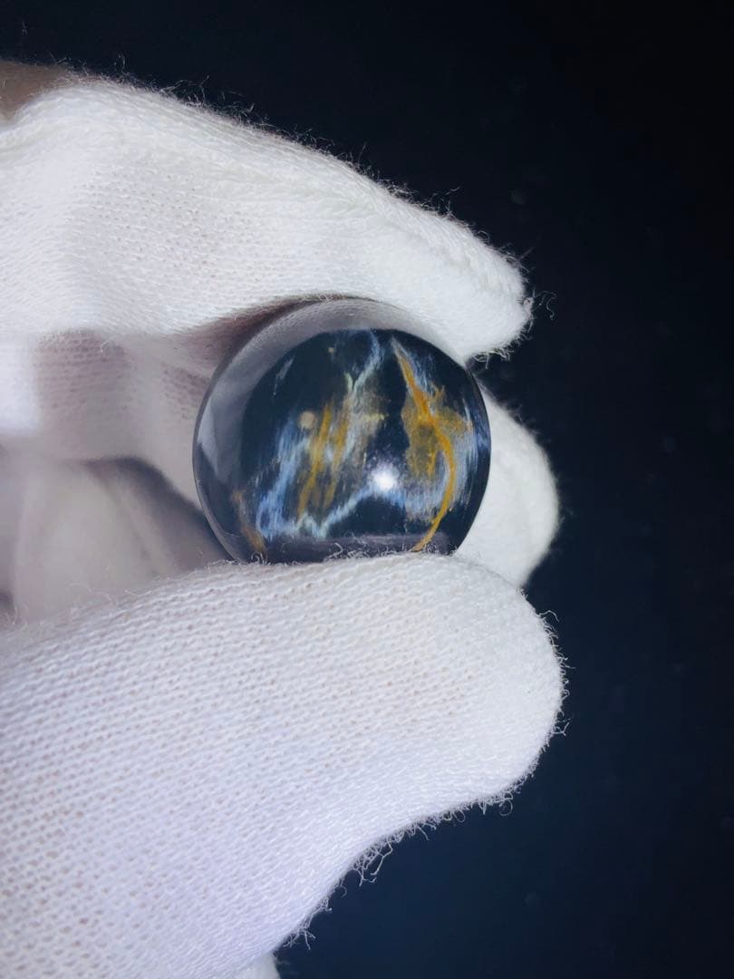 高品質 ナミビア産 ブルーピーターサイト 18mm 1粒 粒売り ブレスレット玉