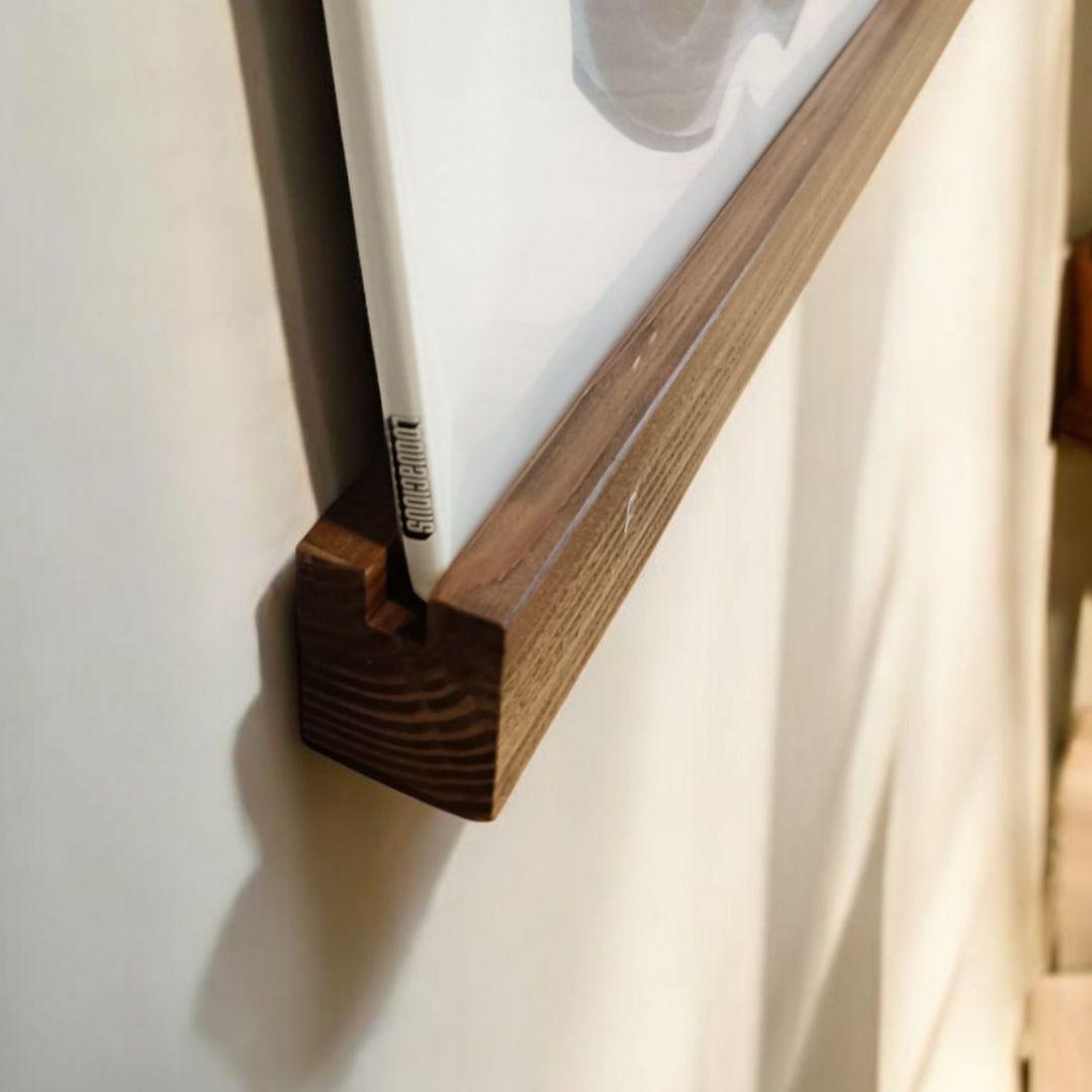 レコードディスプレイレール　LP4枚用2本セット　インテリア　レコードラック