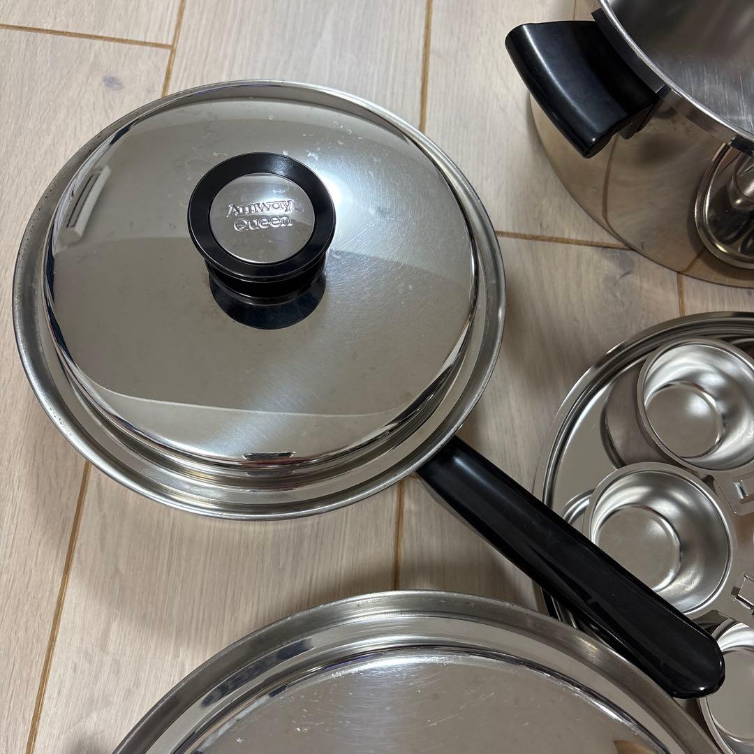 Amway アムウェイ 鍋セット　6L 蒸し器　カップ　フライパン　ガス　IH