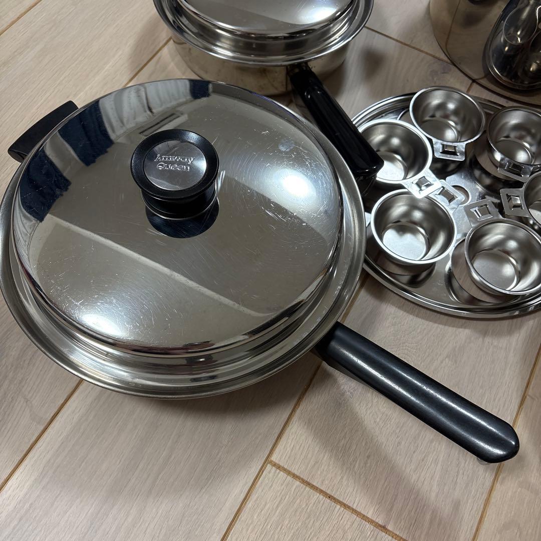 Amway アムウェイ 鍋セット　6L 蒸し器　カップ　フライパン　ガス　IH