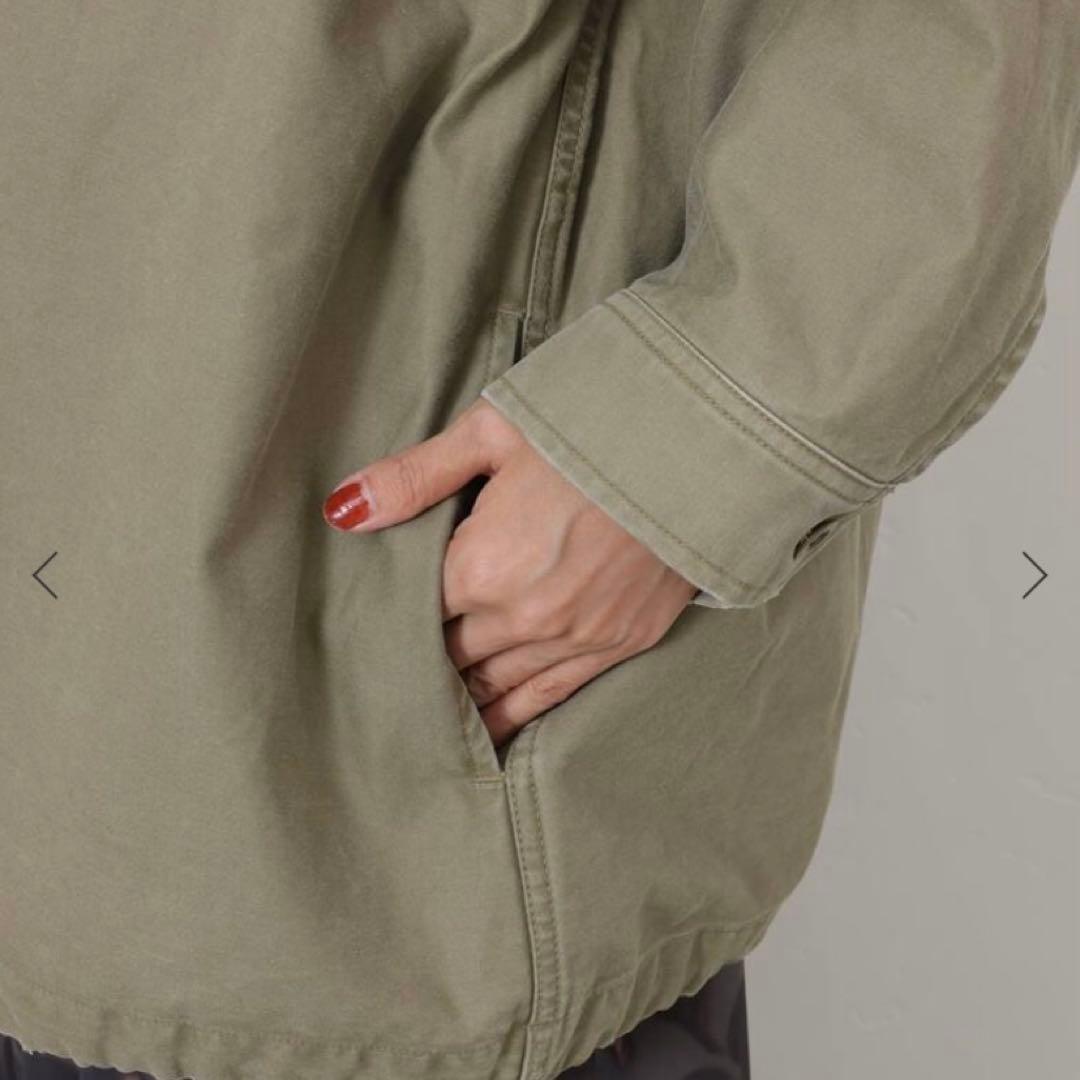 バックサテンCPOシャツブルゾン