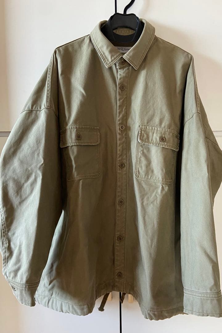 バックサテンCPOシャツブルゾン