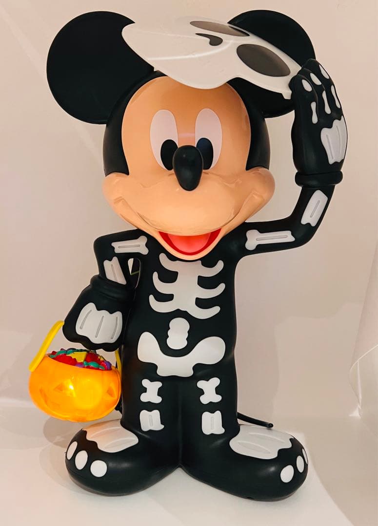 ディズニーランド　ポップコーンバケット　ミッキーマウス　スケルトン