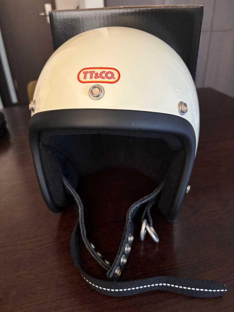 TT&CO. スーパーマグナム ジェットヘル アイボリー サイズ57-58cm