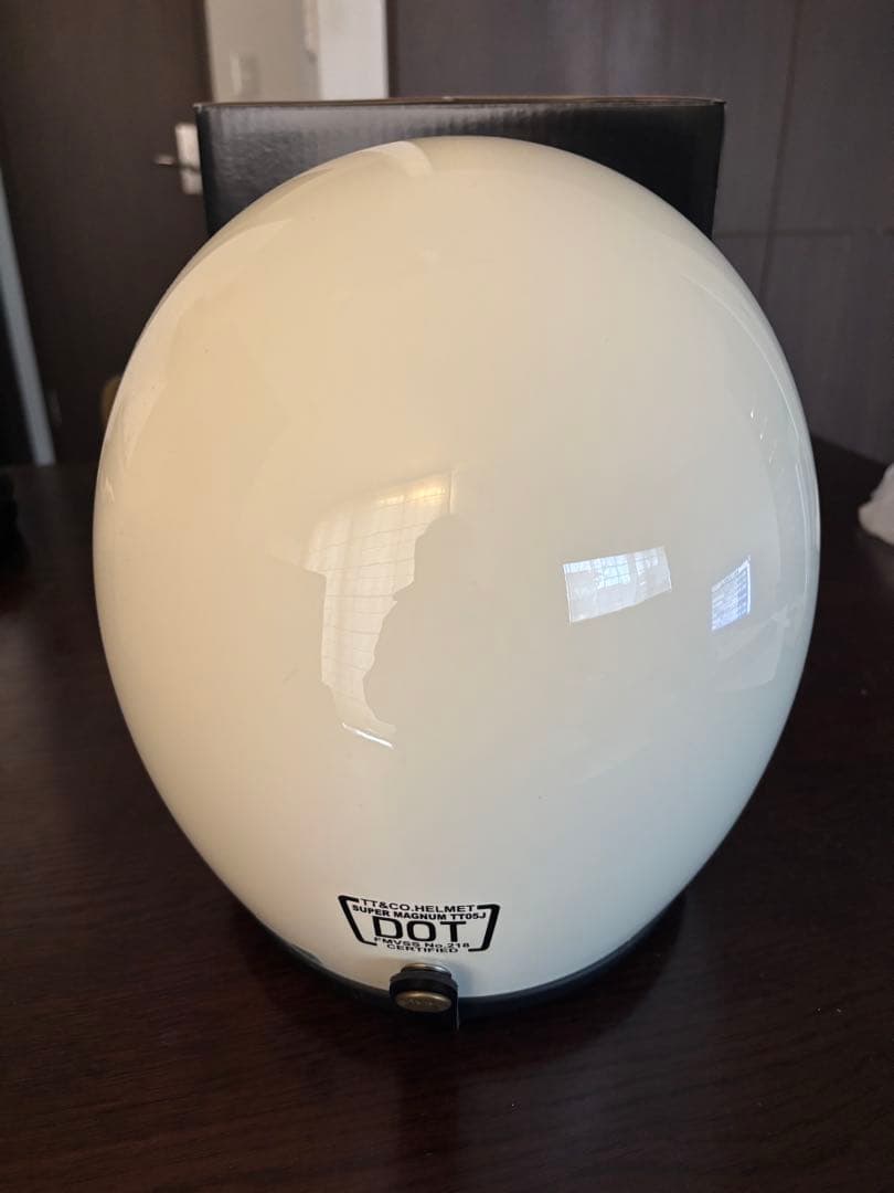 TT&CO. スーパーマグナム ジェットヘル アイボリー サイズ57-58cm