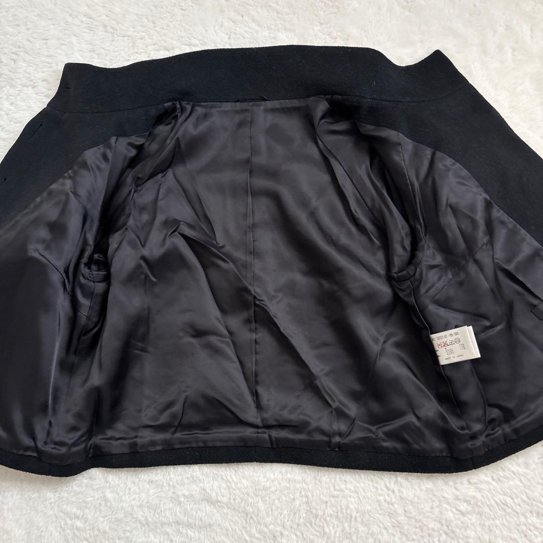 【美品】ANAYI アナイ ショートコート アンゴラ混 ブラック 日本製