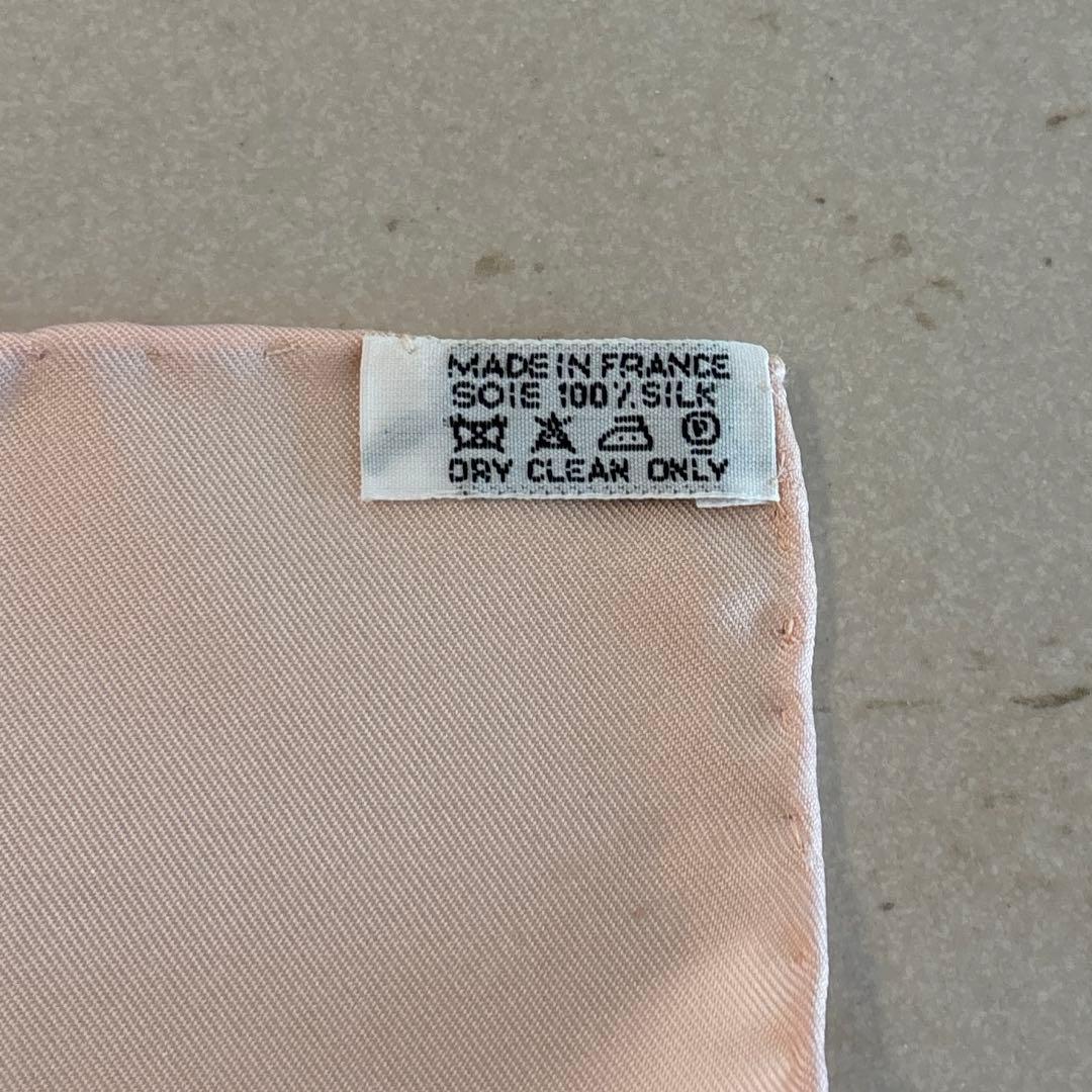 HERMES エルメス　スカーフ　ピンク　90