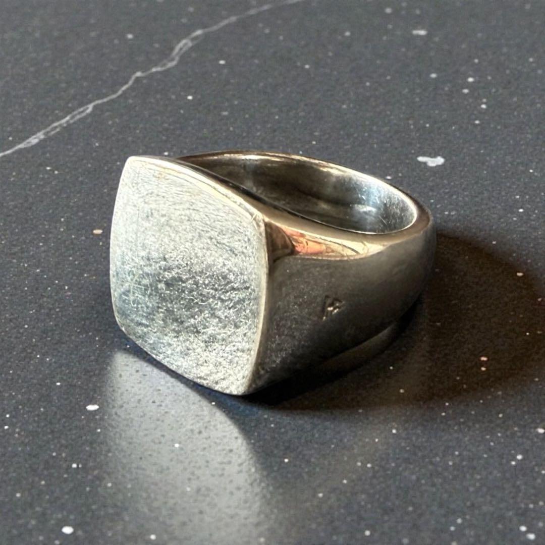 TOMWOOD 925シルバー フラットトップリング 50号