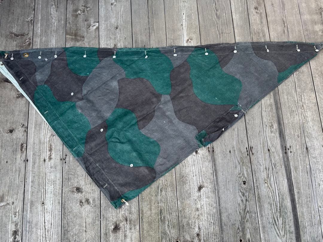 スウェーデン軍幕 USED レア ツェルトバーン 1枚 タープ ミリタリー