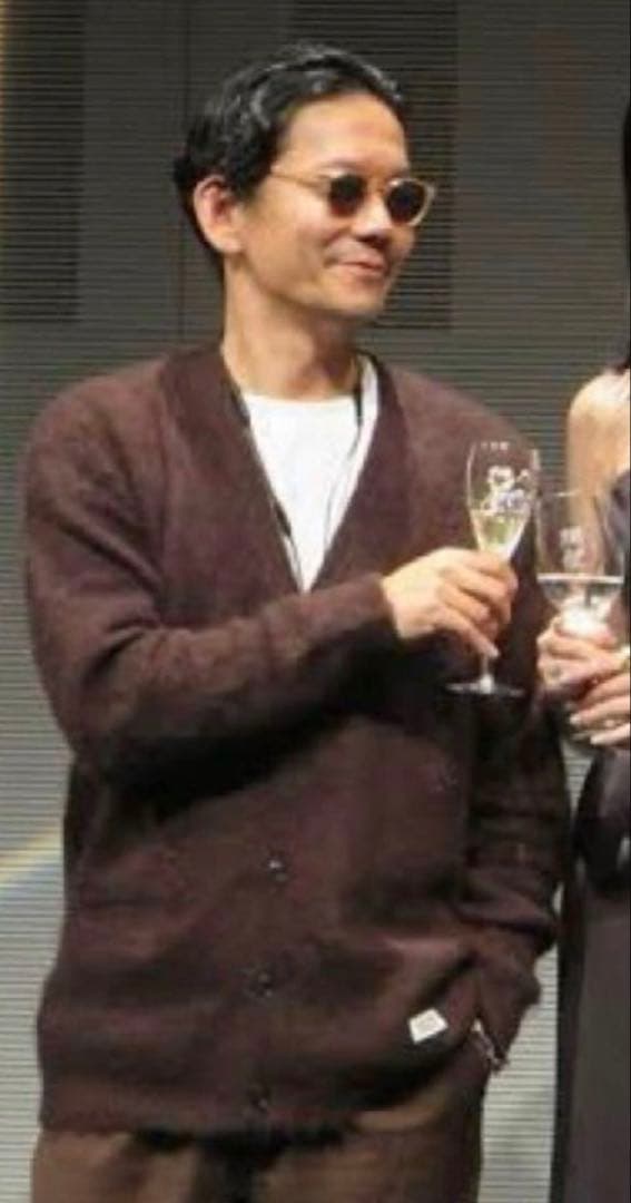 ワコマリア　モヘアカーディガン　【完売ブラウン・サイズL】