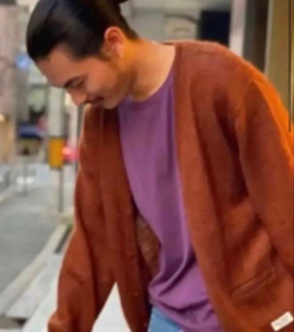 ワコマリア　モヘアカーディガン　【完売ブラウン・サイズL】