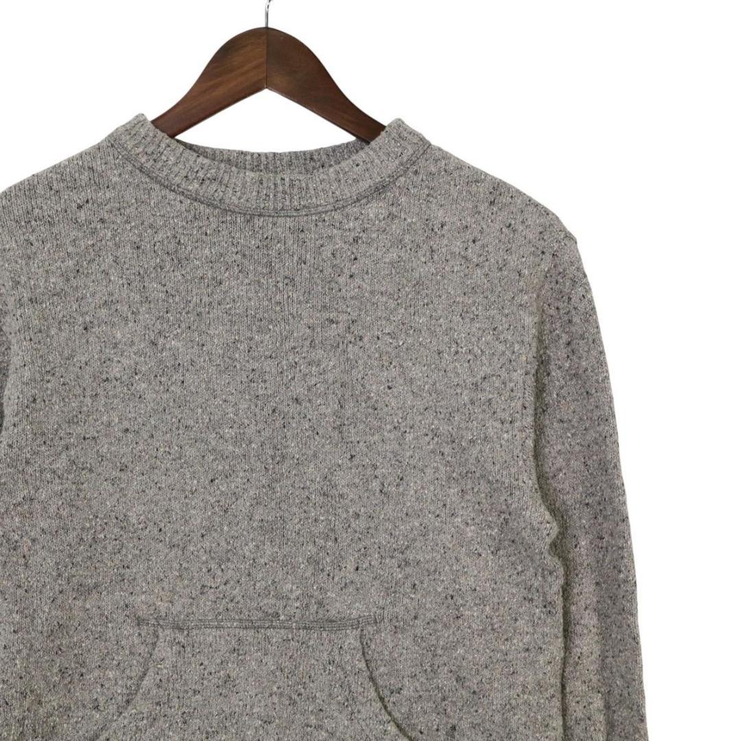 45R ニットプルオーバー 馬比古　セーター　モックネック　カンガルーポケット