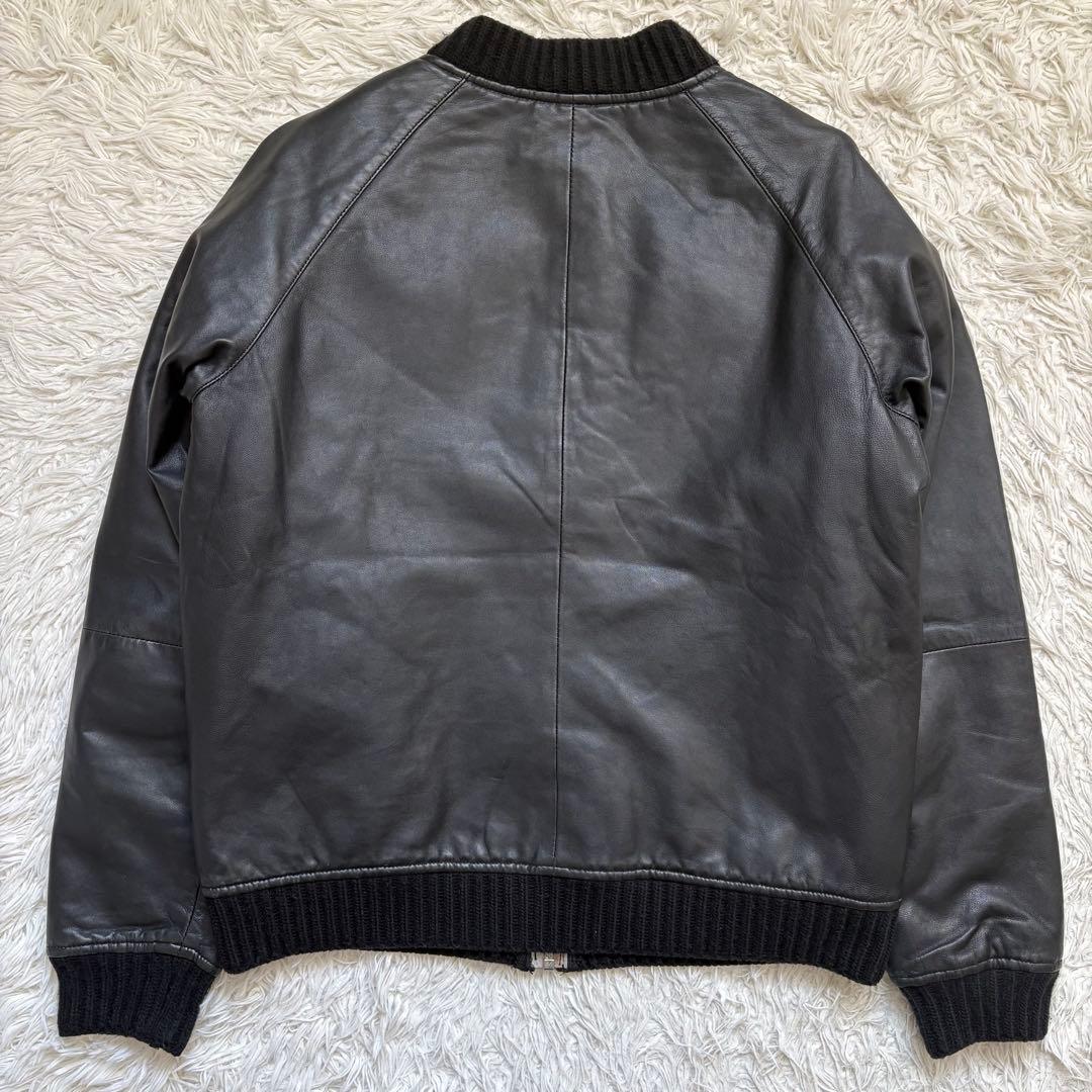 A.P.C. MA-1 レザーフライトジャケット　羊革　メンズ　ブラック　M