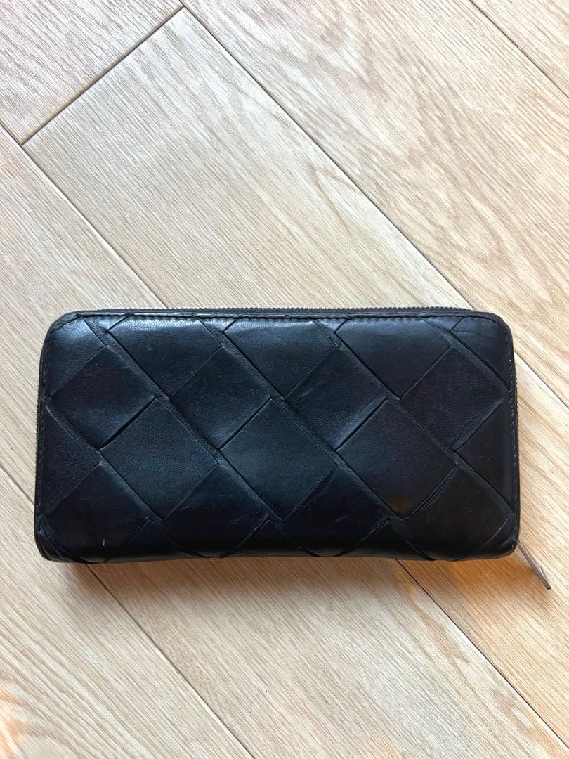 BOTTEGA VENETA ラウンドファスナー　マキシイントレチャート　BK