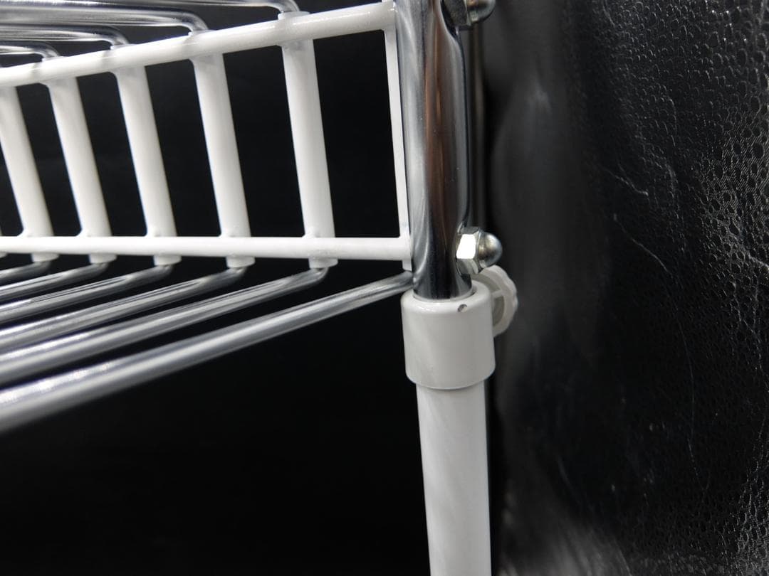 川口工器　スラックスハンガー 20本掛け 棚付き 高さ伸縮