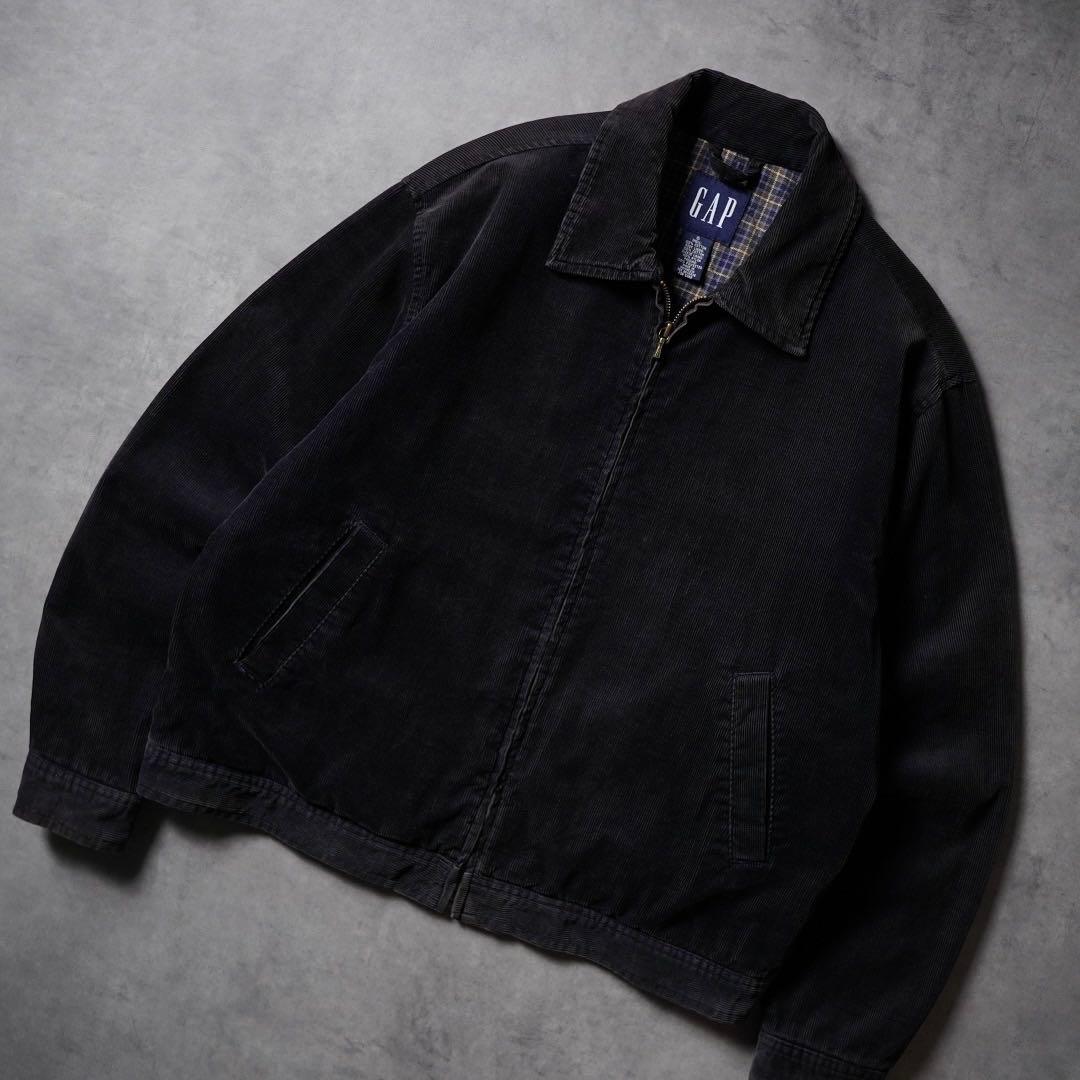 00s OLD GAPコーデュロイ ドリズラージャケット ブラック