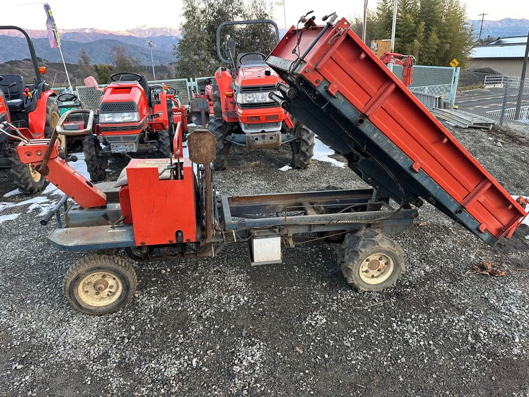 実動 筑水キャニコム　運搬車 油圧ダンプ 油圧リフト　セル付き