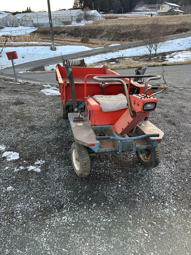 実動 筑水キャニコム　運搬車 油圧ダンプ 油圧リフト　セル付き